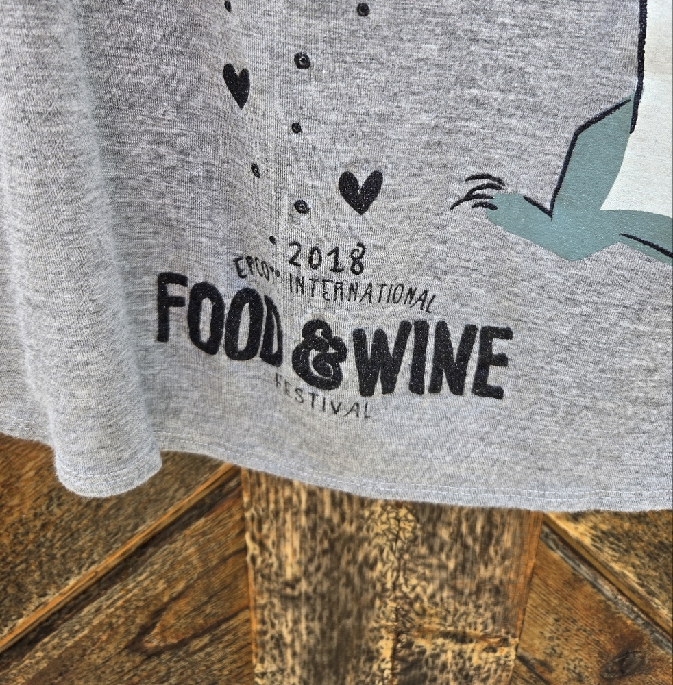 Disney WDW Epcot International Food & Wine 2018 Festival Shirt with Remy - Picture 2 of 5